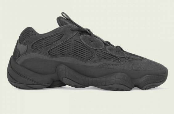 View of Yeezy shoes.